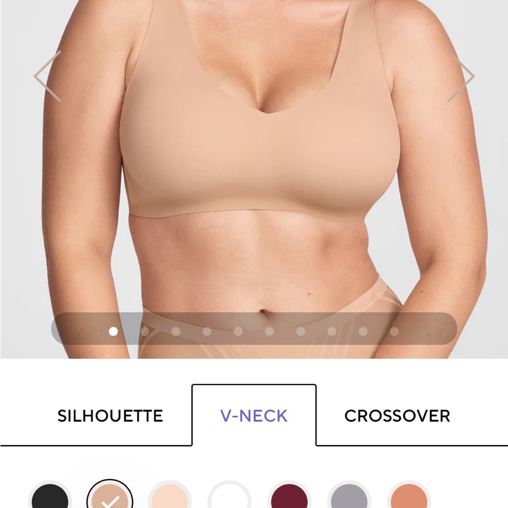 Honeylove V neck bra